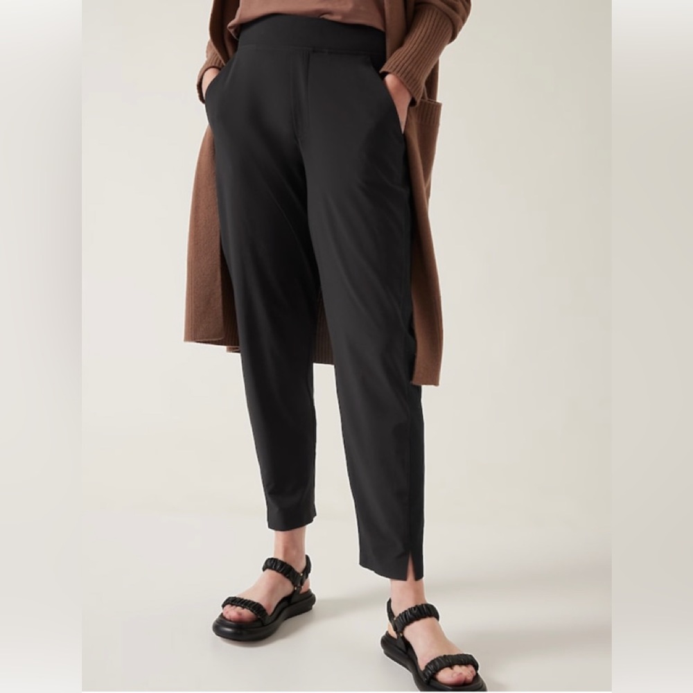 NWT Athleta Brooklyn Ankle Pant. Black. 12 Petite
